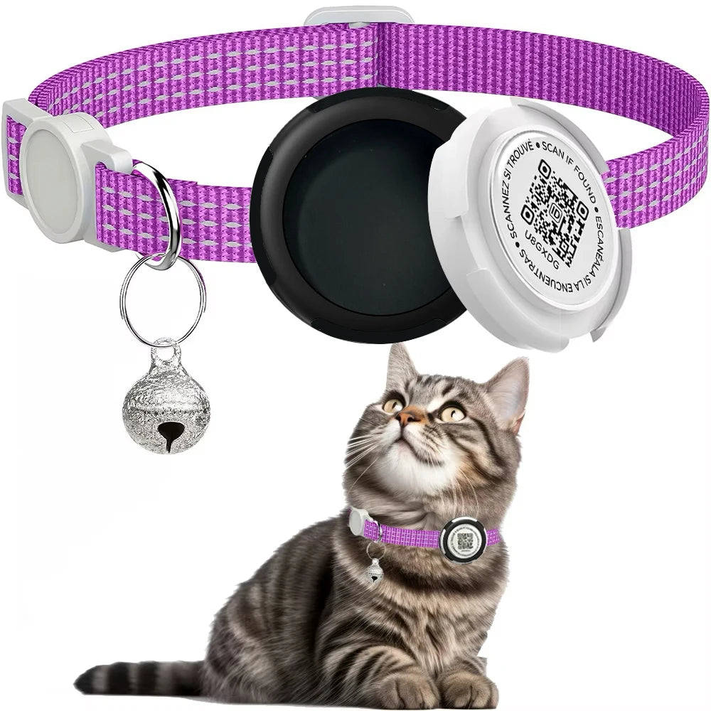 DualGuard™ AirTag & QR ID Cat Collar