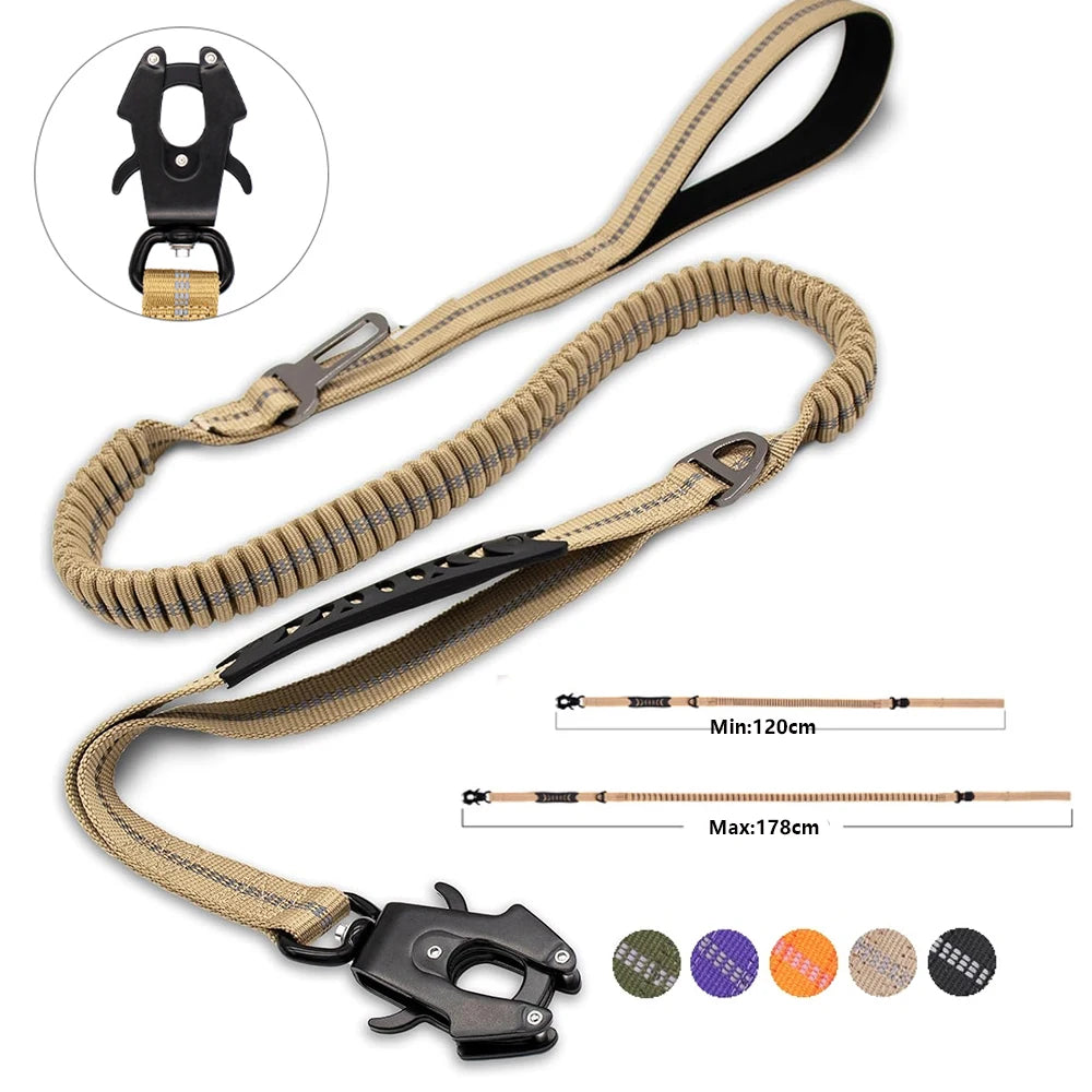 TactiLeash™ Reflective Bungee Dog Leash