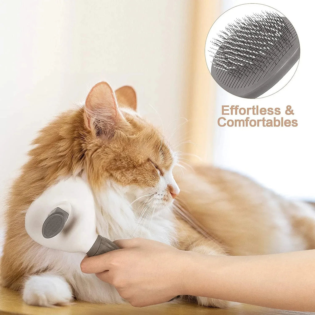 ShedEase™ Self-Cleaning Pet Brush