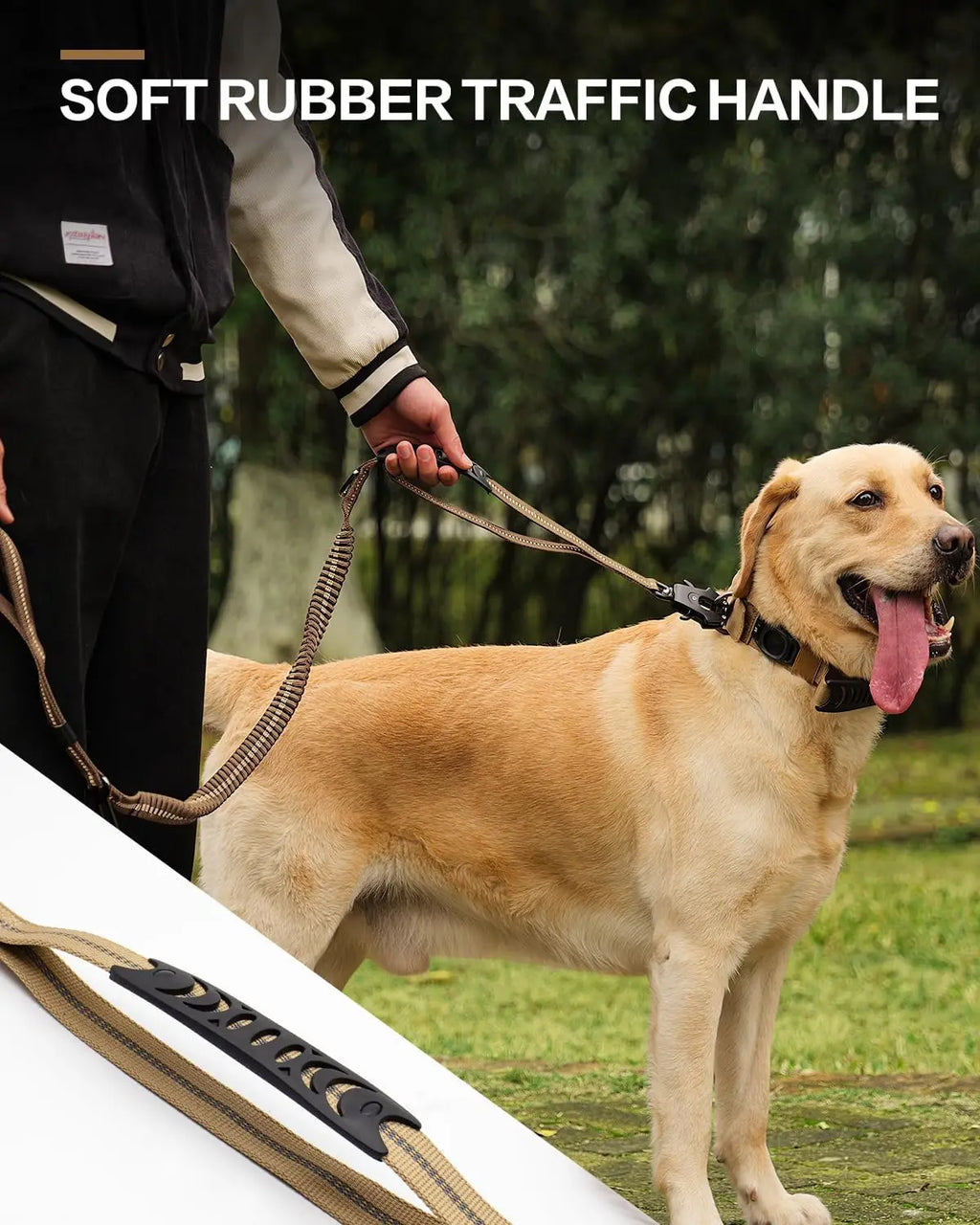 TactiLeash™ Reflective Bungee Dog Leash