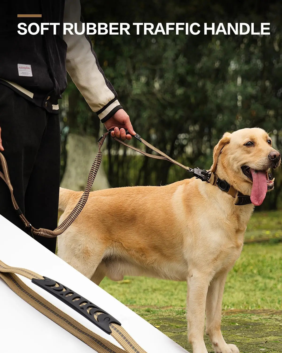 TactiLeash™ Reflective Bungee Dog Leash