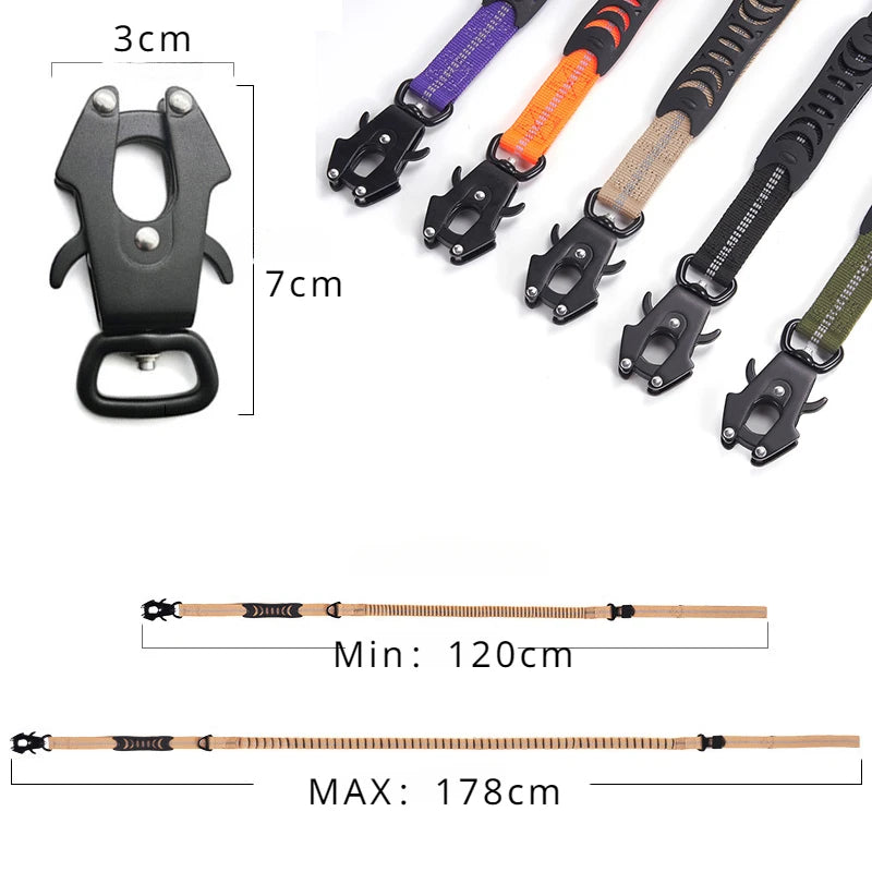 TactiLeash™ Reflective Bungee Dog Leash