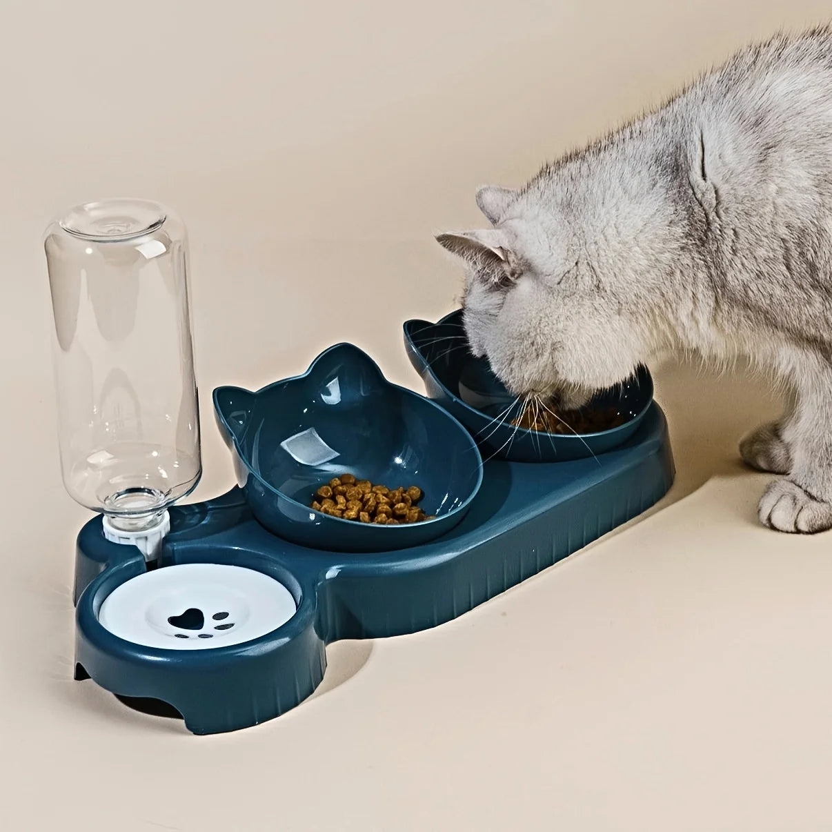 AquaNest™ 3-in-1 Pet Feeding Station