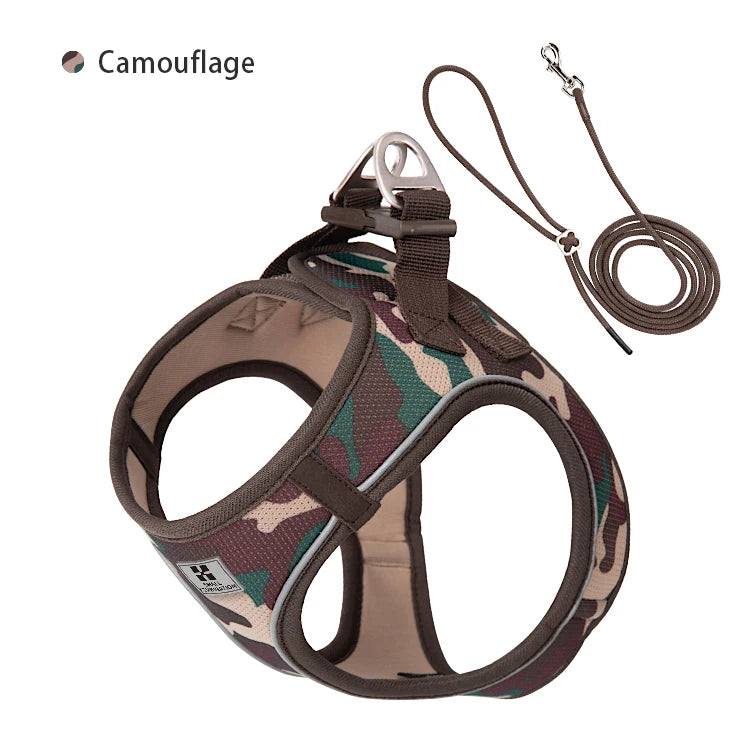 SoftStep™ Reflective Dog Harness & Leash Set