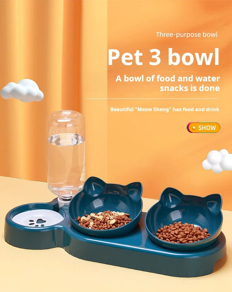 AquaNest™ 3-in-1 Pet Feeding Station