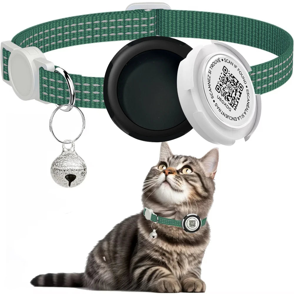DualGuard™ AirTag & QR ID Cat Collar