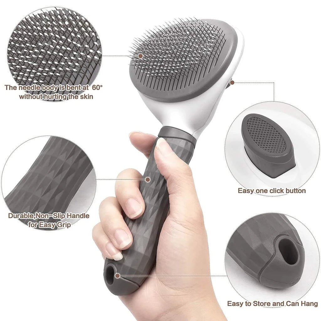 ShedEase™ Self-Cleaning Pet Brush