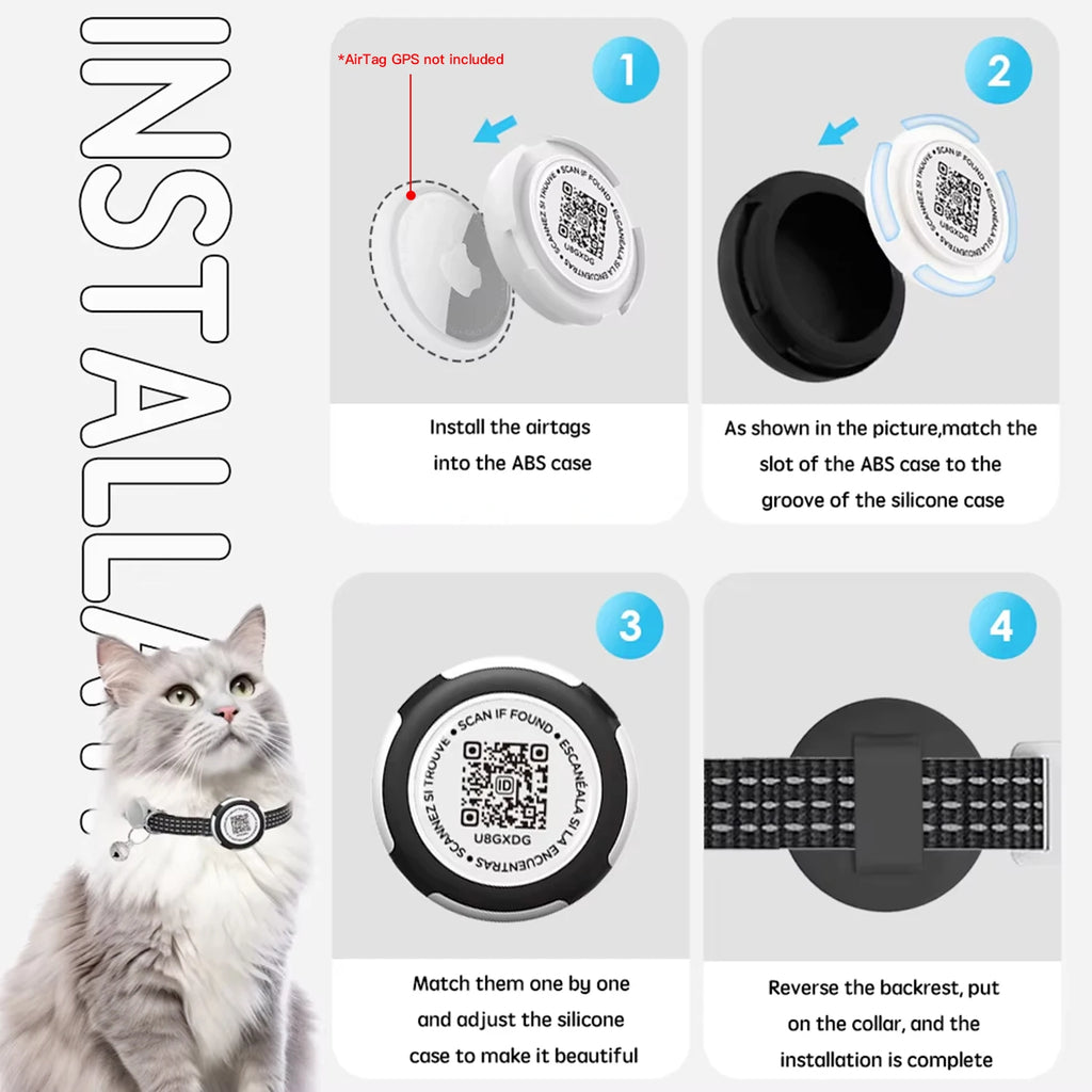 DualGuard™ AirTag & QR ID Cat Collar