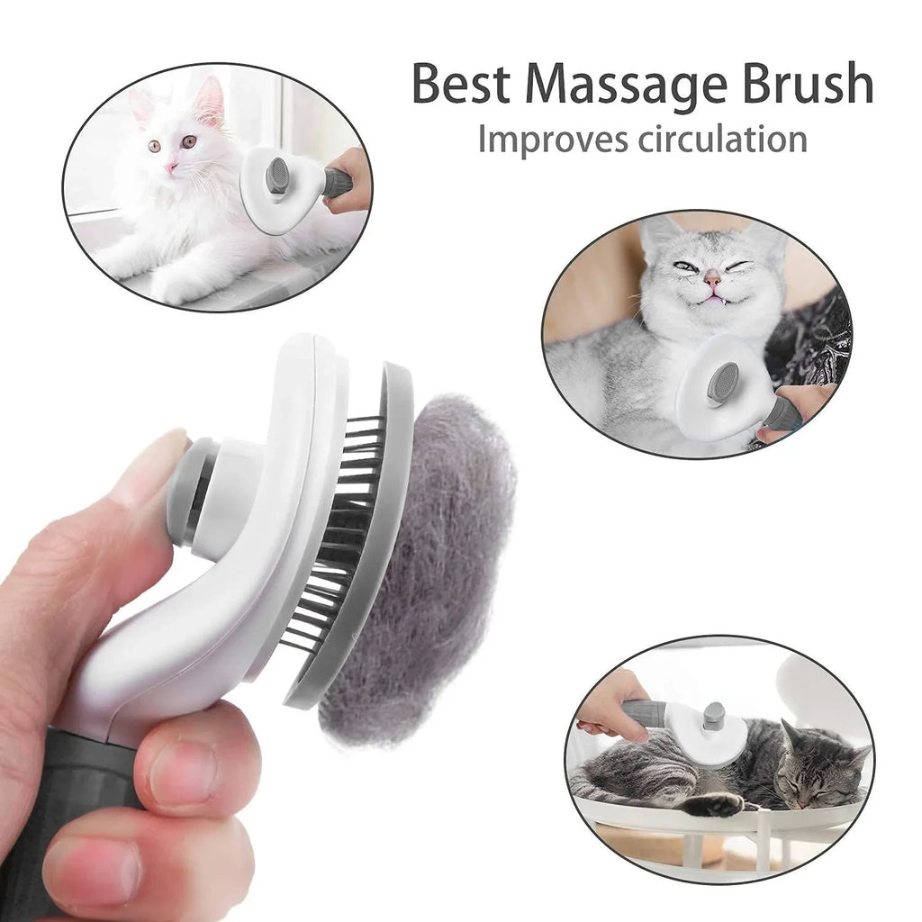 ShedEase™ Self-Cleaning Pet Brush