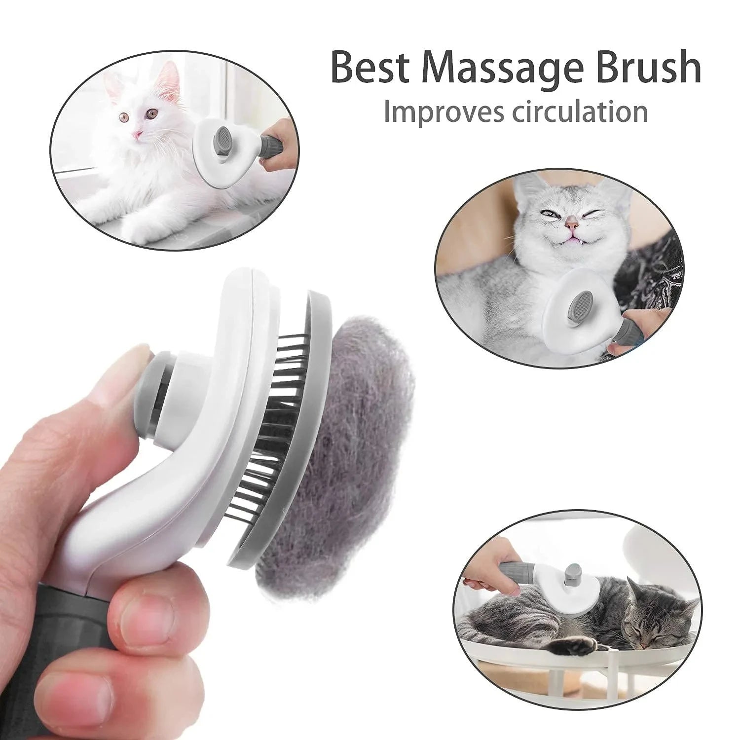 ShedEase™ Self-Cleaning Pet Brush