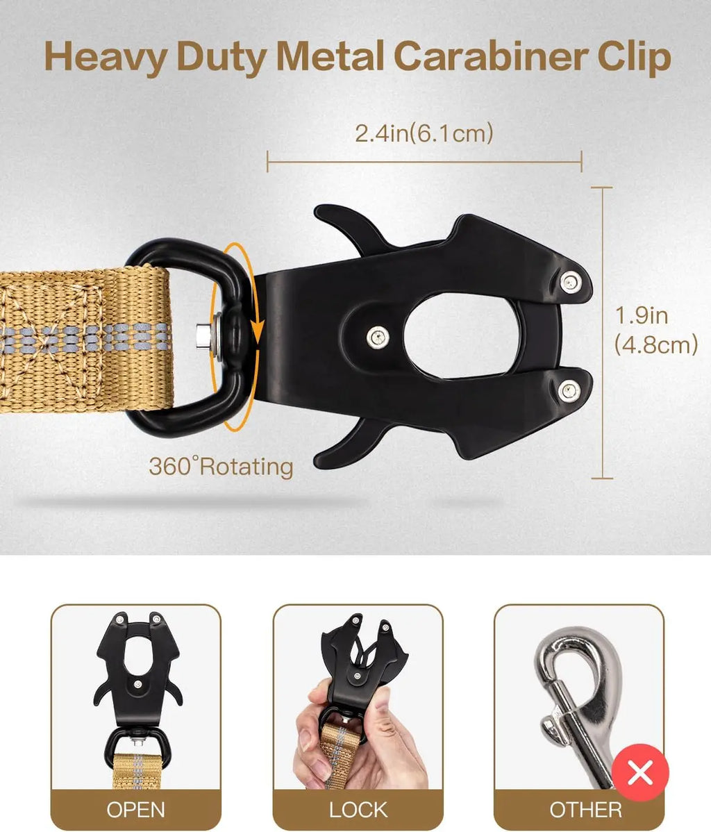 TactiLeash™ Reflective Bungee Dog Leash